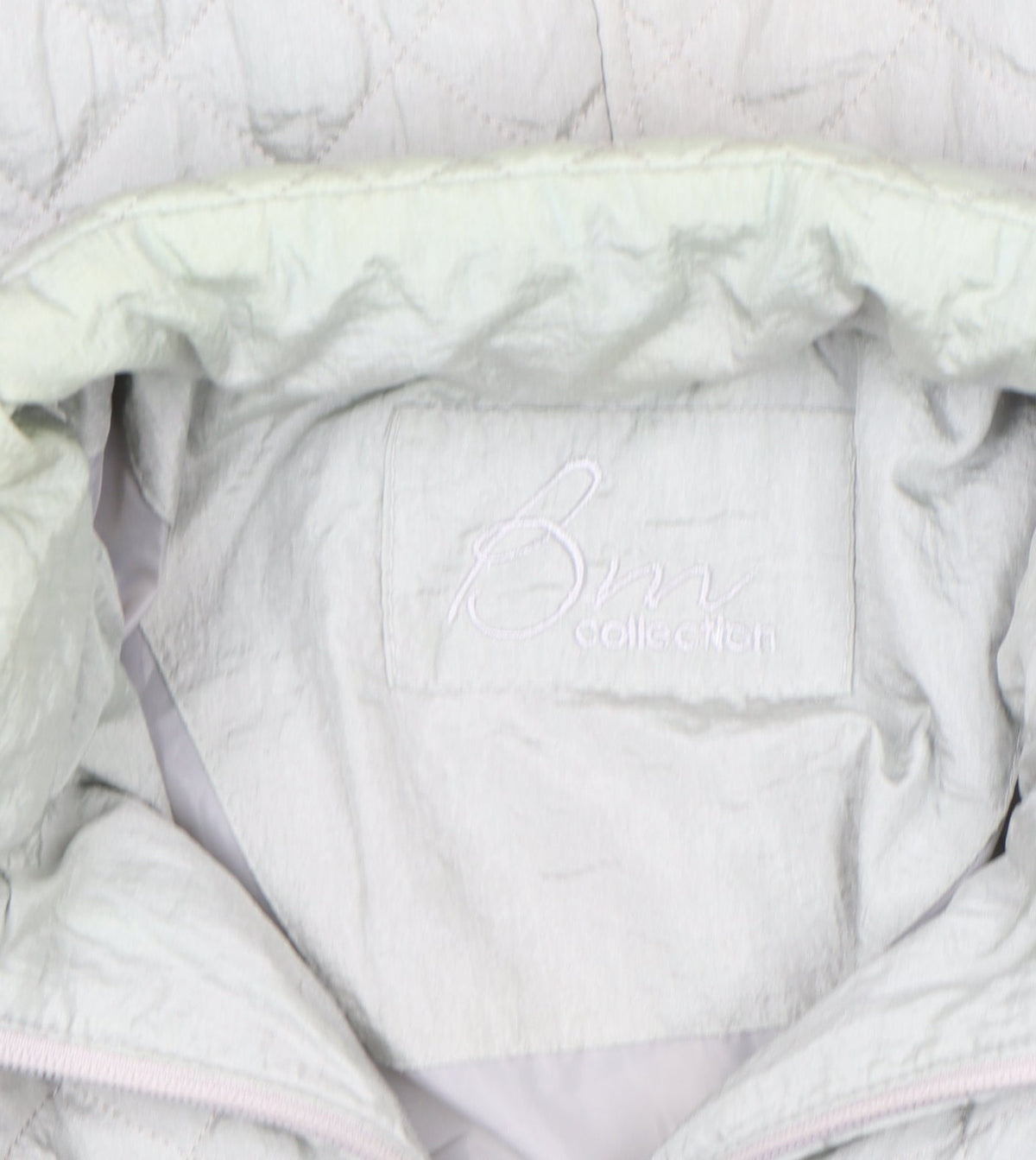 Bonmarché Women's Grey Quilted Mid-Length Zip Jacket Size 10