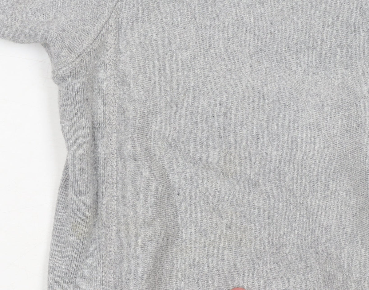 Champion Womens Grey Reverse Weave Sweatshirt Medium Cotton Blend