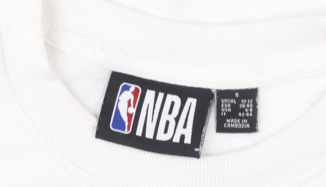 NBA Los Angeles Lakers White Crew Neck Sweatshirt Women S