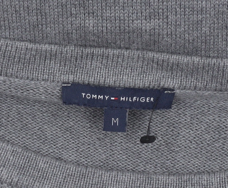 Tommy Hilfiger Women's Grey Knit Colourblock Shift Dress M