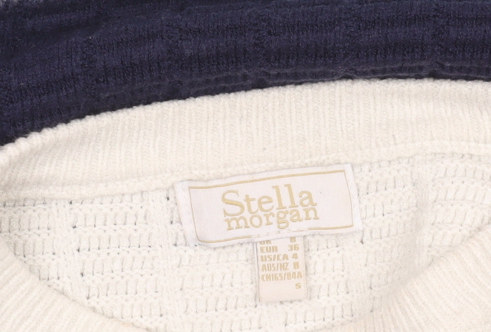 Stella Morgan Women’s Multicoloured Striped Knit Jumper Size S