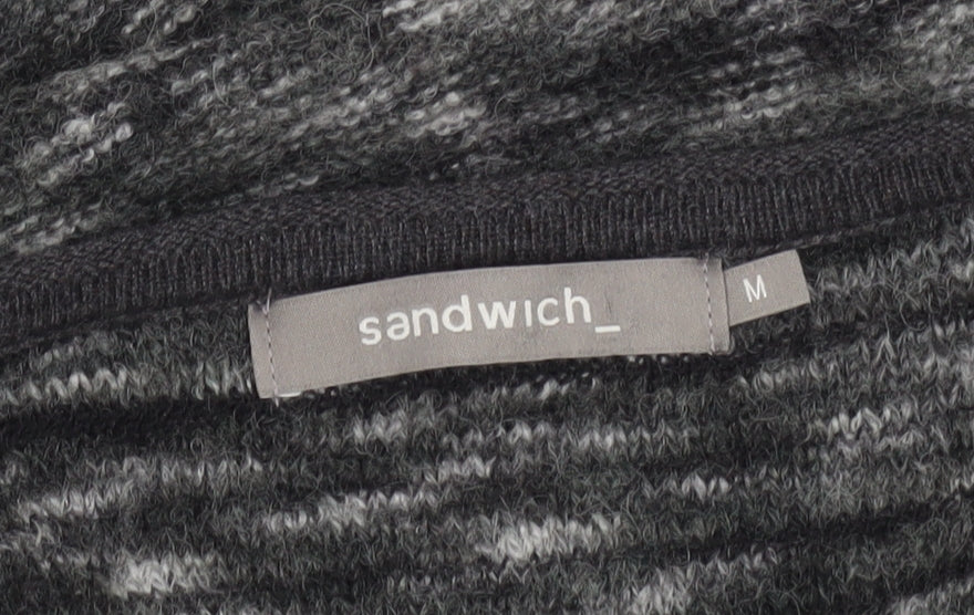 Sandwich Women Grey Wool Blend Raglan Sleeve Pullover Jumper M
