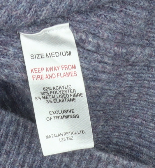 Papaya Womens Multicoloured Medium Crew Neck Pullover Jumper