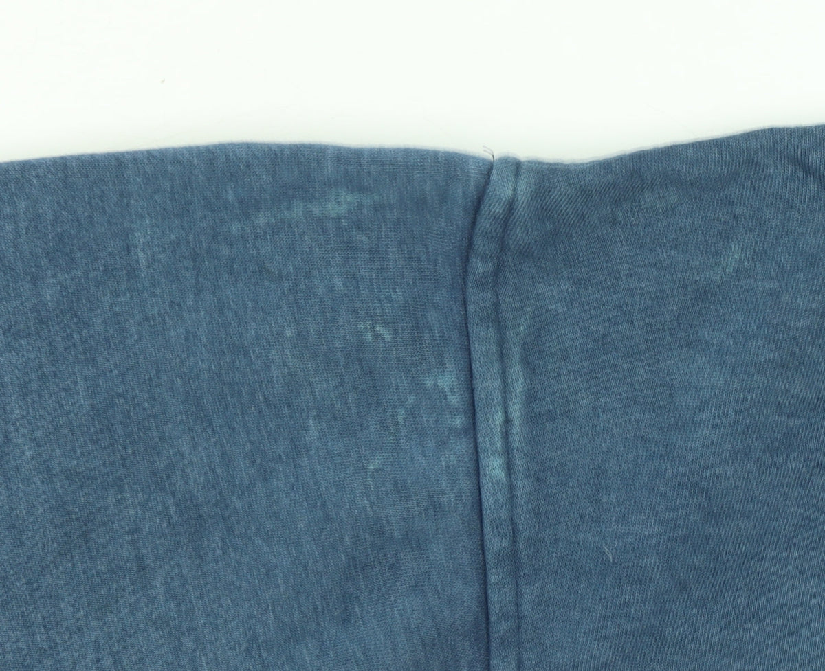One Life Women's Blue Cropped Pullover Sweatshirt Size S