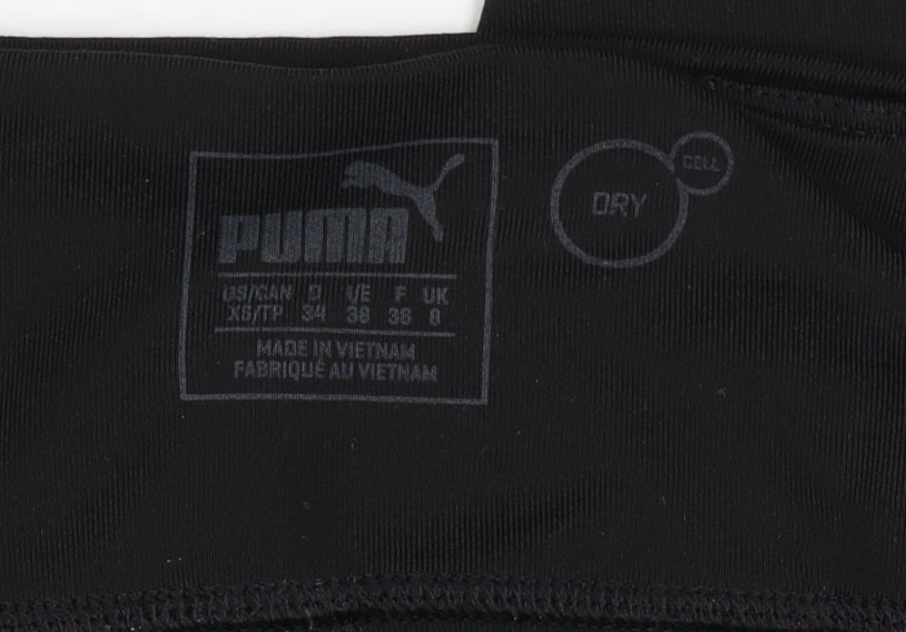 Puma Womens Black Size 8 DryCell Leggings Running Gym Activewear