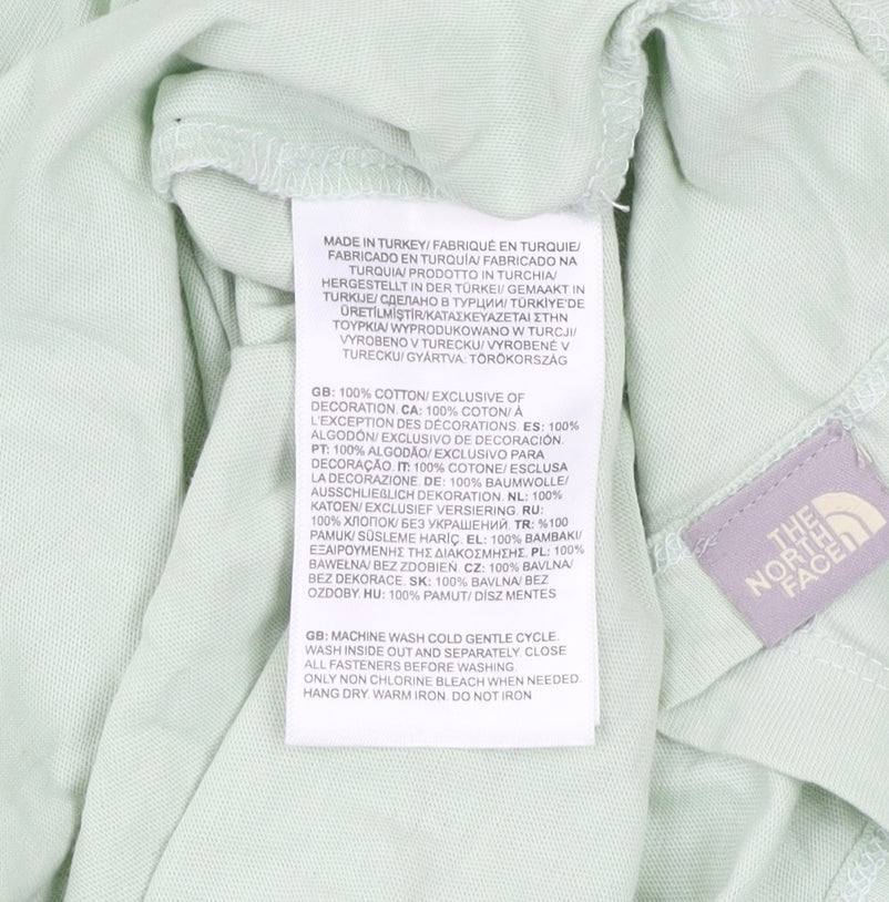 The North Face Womens Green XS Basic Cotton T-Shirt