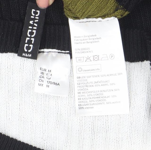 H&M Divided Women's Multicoloured Knit Long Sleeve Top M