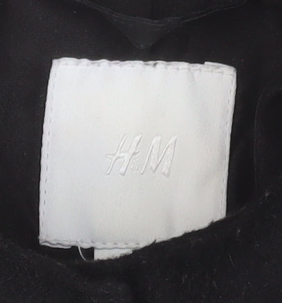 H&M Men's Black XS Basic Jacket Polyester Blend Autumn Winter