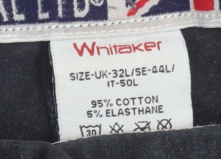 John Whitaker Women's Black Riding Jodhpurs UK 32L Cotton Stretch