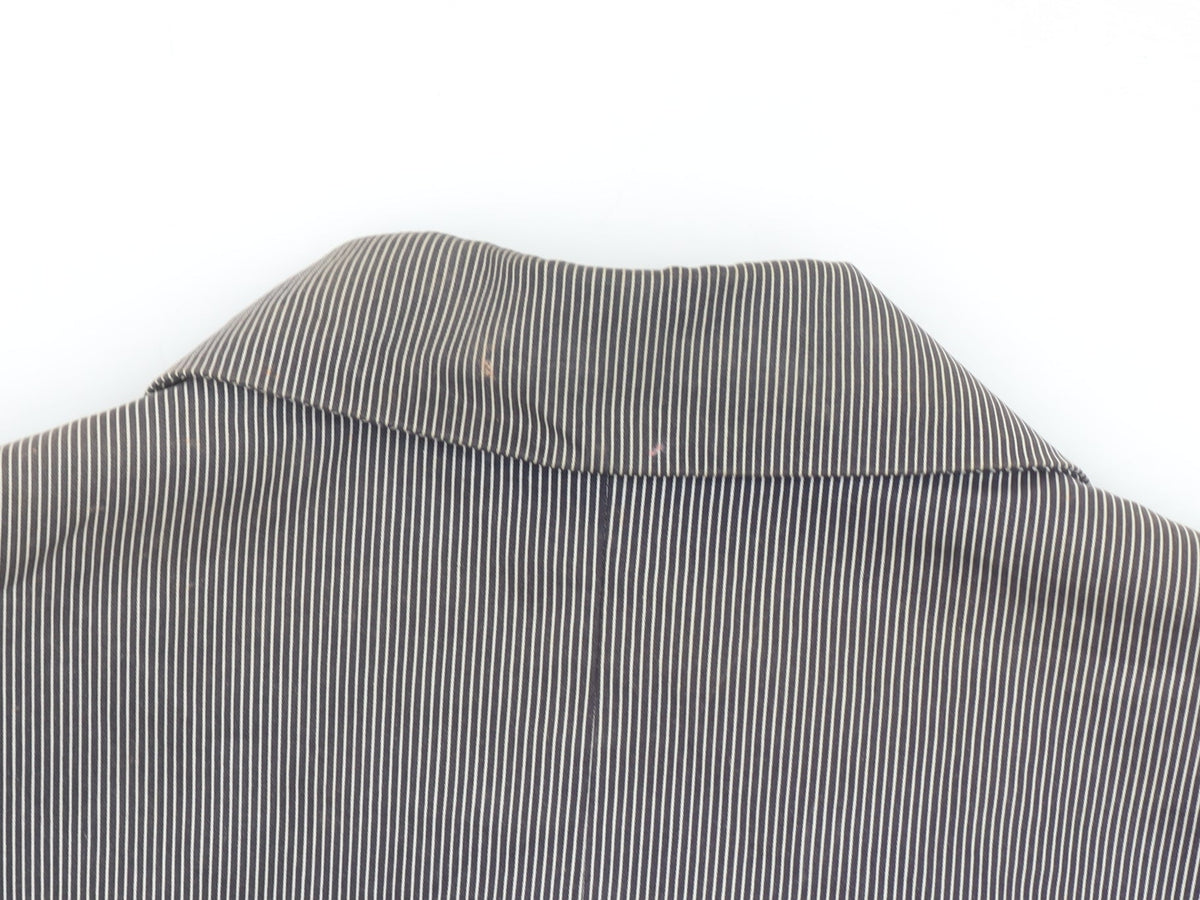 Bianca Women's Grey Striped Zip-Up Short Jacket Size 14