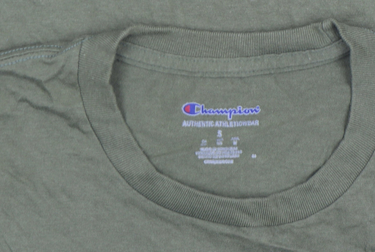 Champion Men's Green Small Crew Neck Short Sleeve T-Shirt
