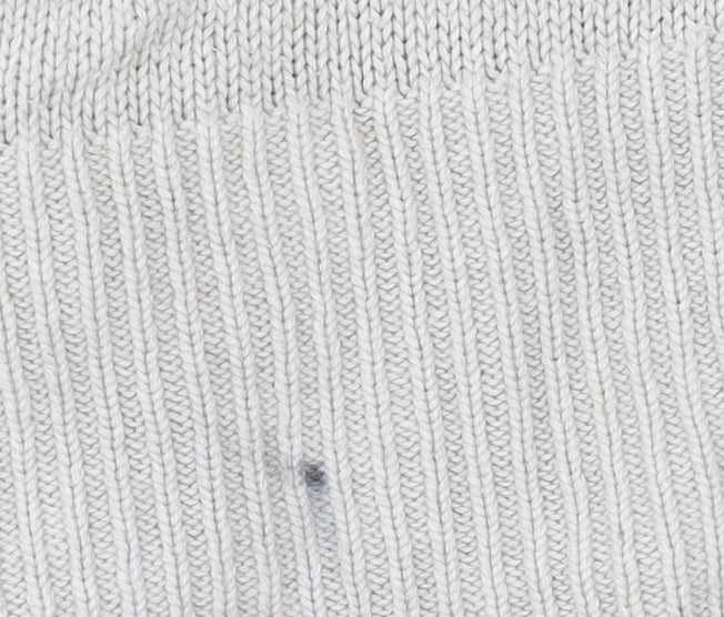 Faded Glory Womens Beige Fair Isle V-Neck Cotton Jumper Size S