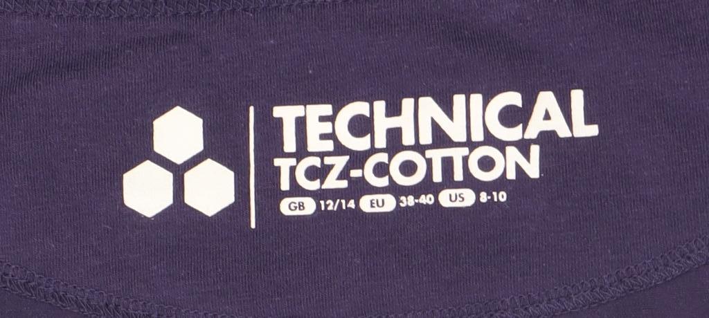 Tog 24 Womens Purple Technical Cotton 3/4 Sleeve T-Shirt Size 12