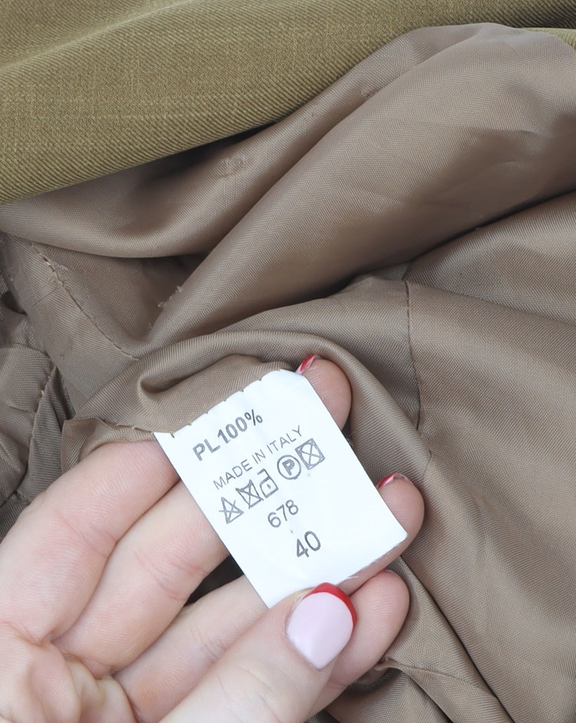 Anna Rossi Womens Brown Single-Breasted Blazer Size 12 Polyester Lined