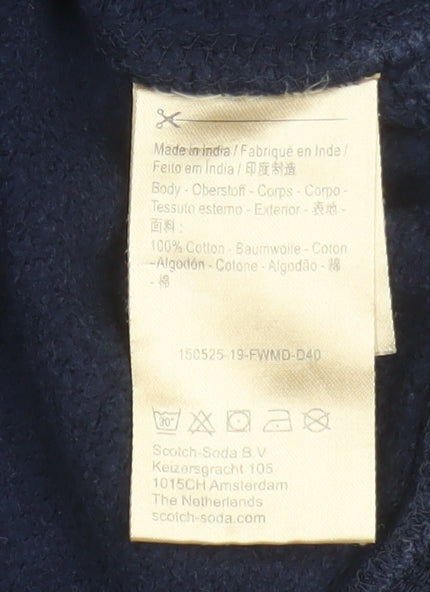 Scotch & Soda Men's Blue XL Pullover Sweatshirt Crew Neck