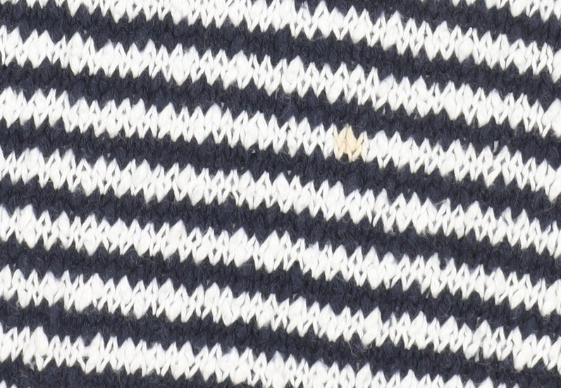 Banana Republic Women's Multicoloured L Cotton Knit Striped Pullover Jumper