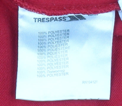 Trespass Men's Red XS Fleece 1/2 Zip Pullover Sweatshirt