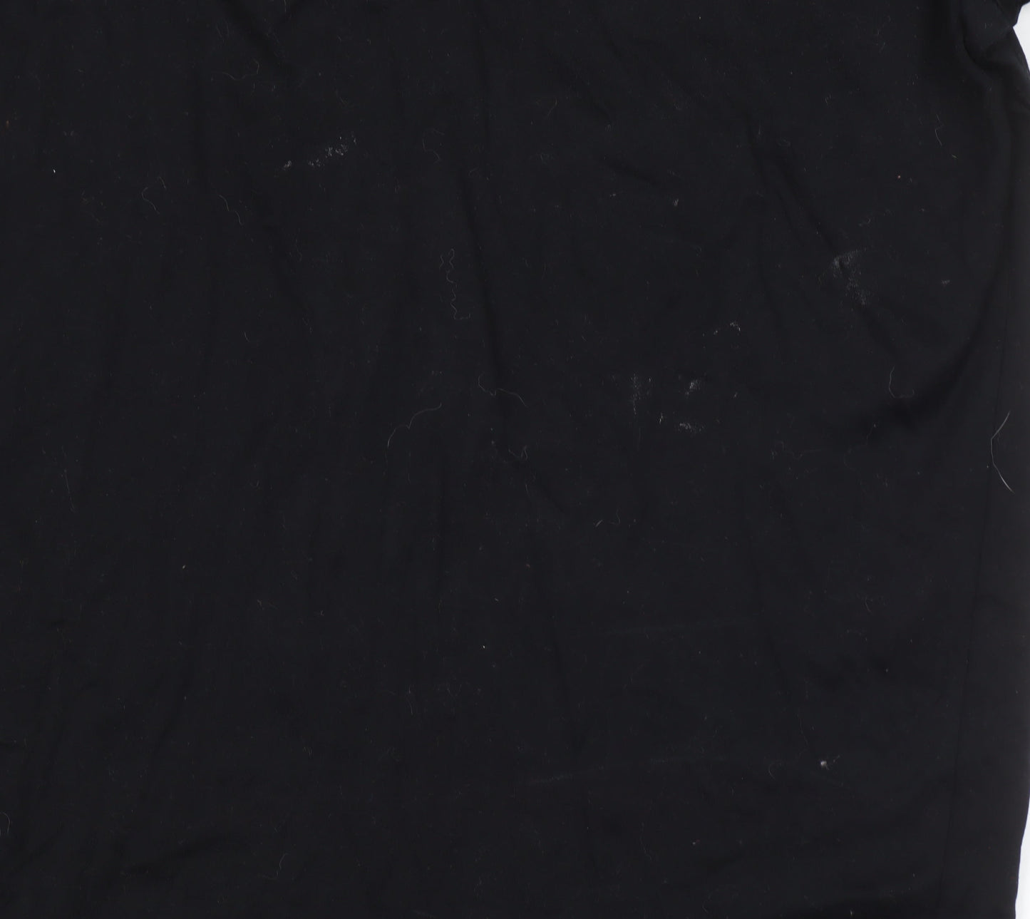 Authentic Casual Wear Men’s Black Grey Long Sleeve Polo Shirt L 100% Cotton