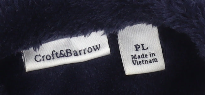 Croft & Barrow Women's Blue Faux Fur Fleece Waistcoat Size 16 Plus