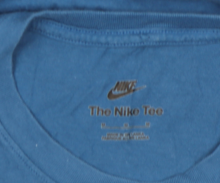 Nike Men's Blue Short Sleeve Sports Graphic T-Shirt Size M