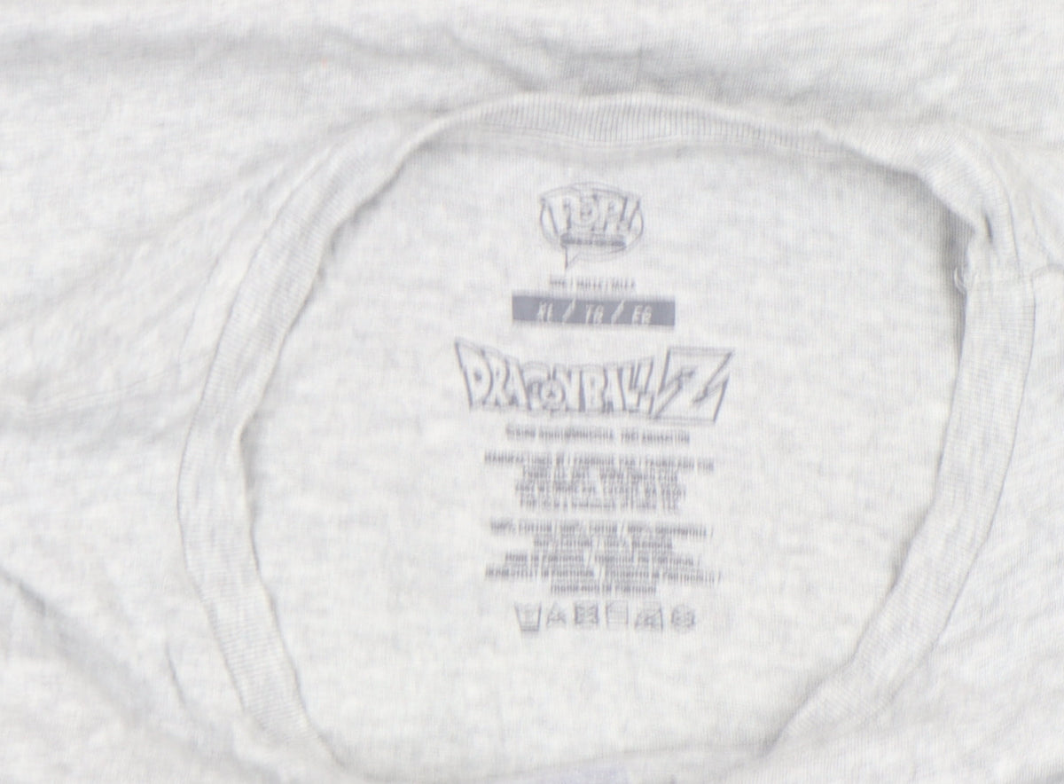 Dragon Ball Z Men's Grey Vegeta Saiyan Prince Graphic T-Shirt XL