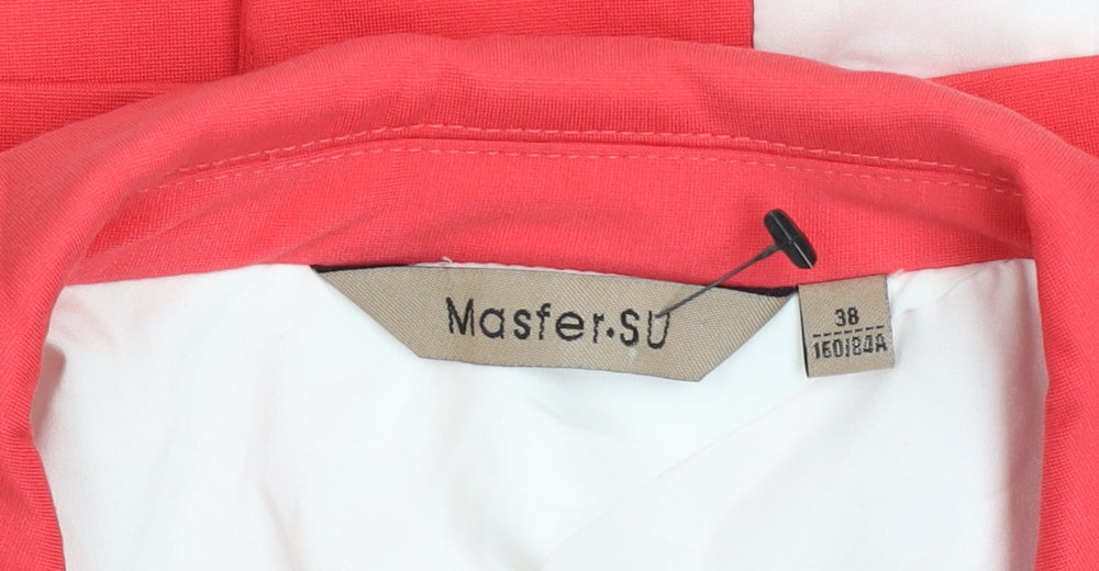 Masfer.SU Women's Pink Cotton Blend Slim Fit Blazer Size 10