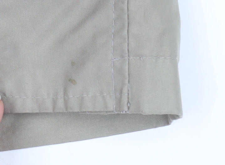Champion Men’s Beige Hooded Parka Jacket L Water Resistant