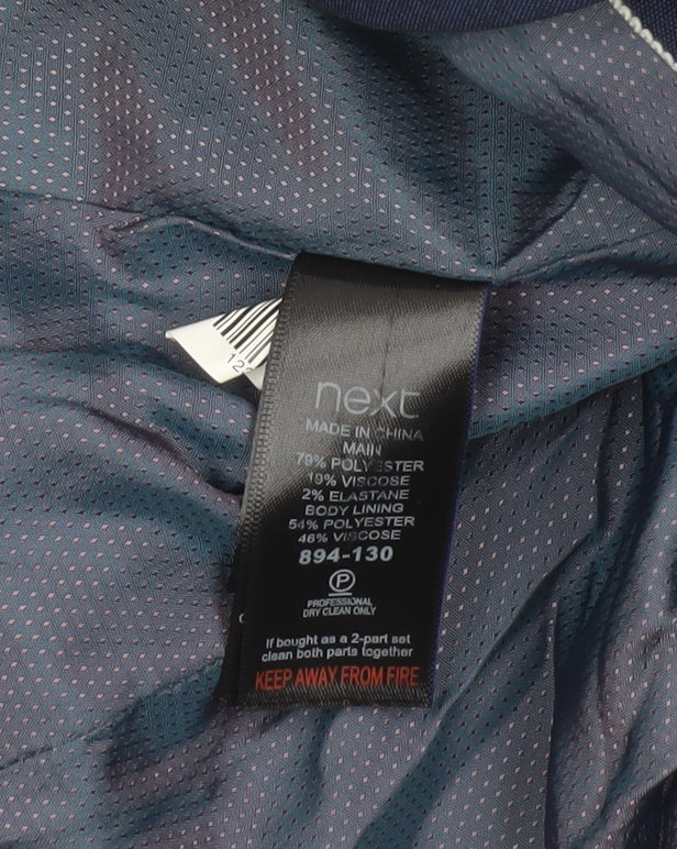Next Women's Blue Size 10 Regular Single-Breasted Blazer