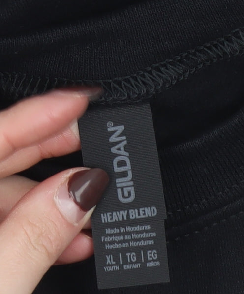 Gildan Womens Black Merry Swiftmas Sweatshirt XL Heavy Blend