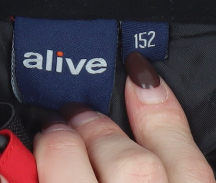 Alive Boys Red 12 Years Waterproof Ski Snow Pants Trousers with Braces