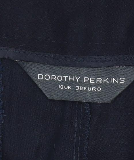 Dorothy Perkins Womens Blue Cropped Slim Trousers Size 10