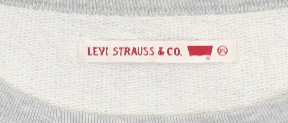 Levi Strauss & Co. Mens Grey 501 Graphic Pullover Sweatshirt XL