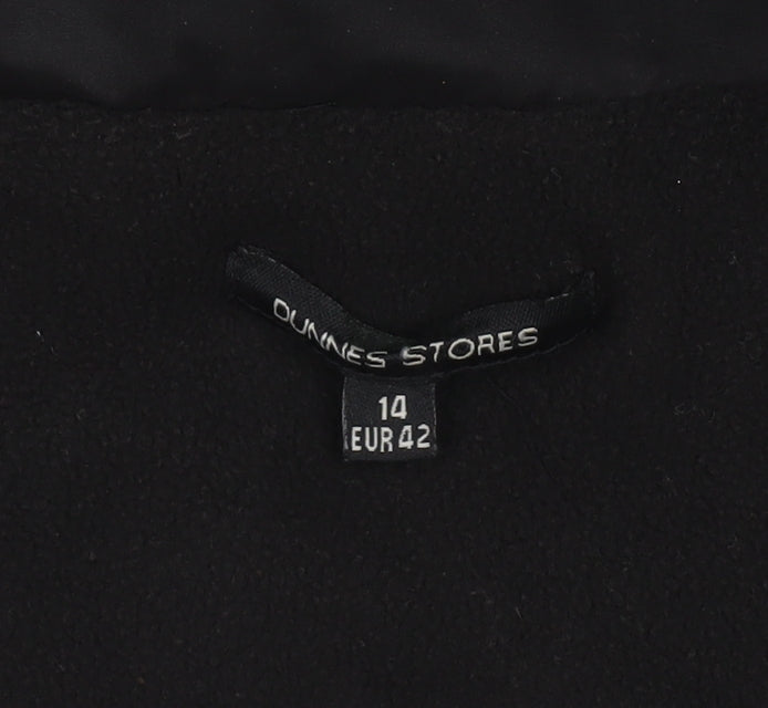 Dunnes Stores Womens Black Hooded Anorak Jacket Size 14