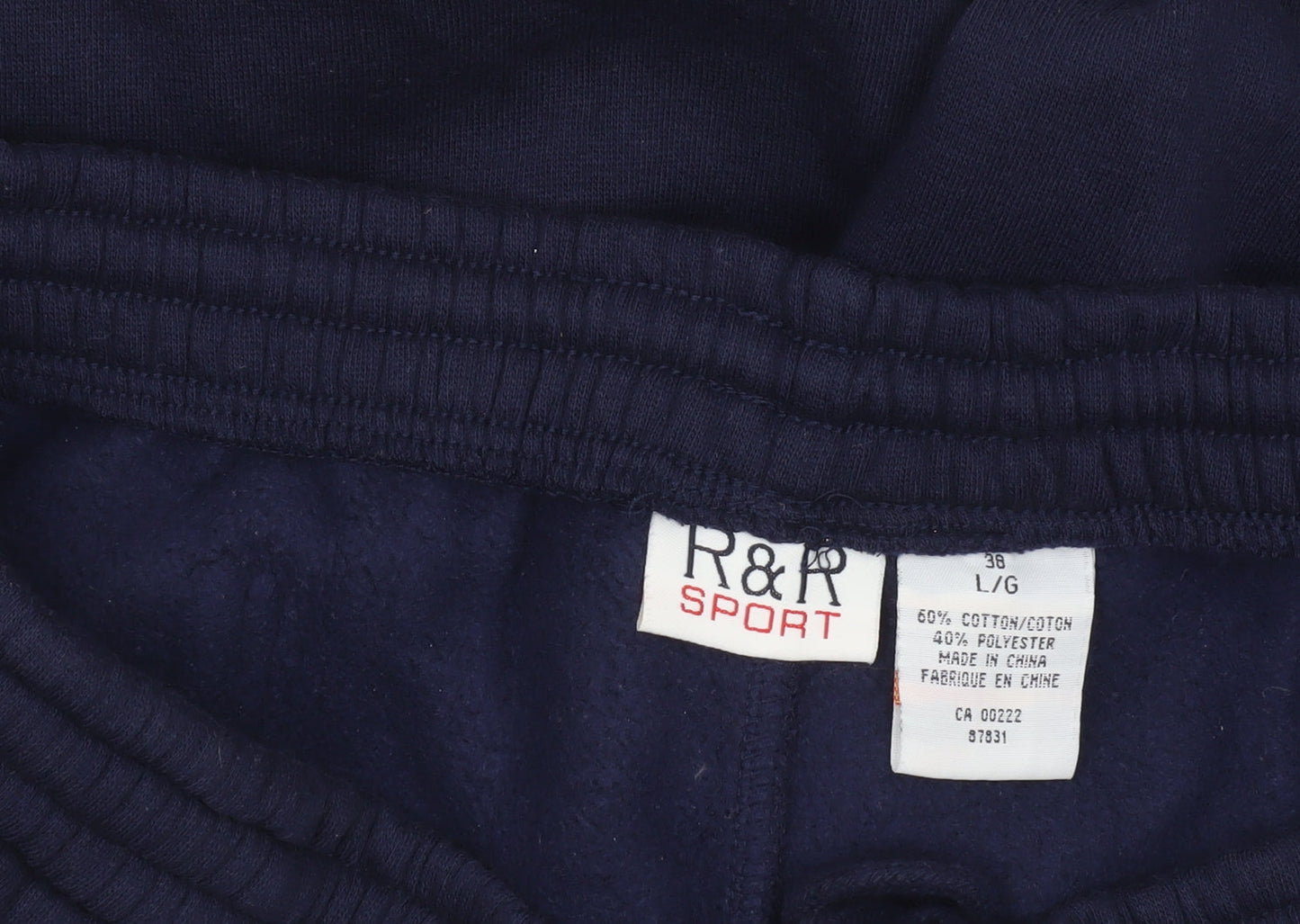 R&R Sport Men's Navy Blue Large Sweatpants Jogger Trousers