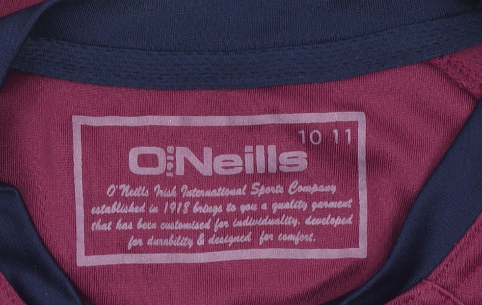 O'Neill Boys Maroon & Navy Short Sleeve Sports T-Shirt 10-11 Years