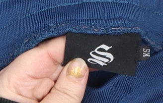 Sinners Attire Boys Blue XS Jogger Trousers with Side Stripe