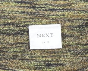 Next Women’s Multicoloured Crew Neck Jersey Top UK 12 3/4 Sleeve