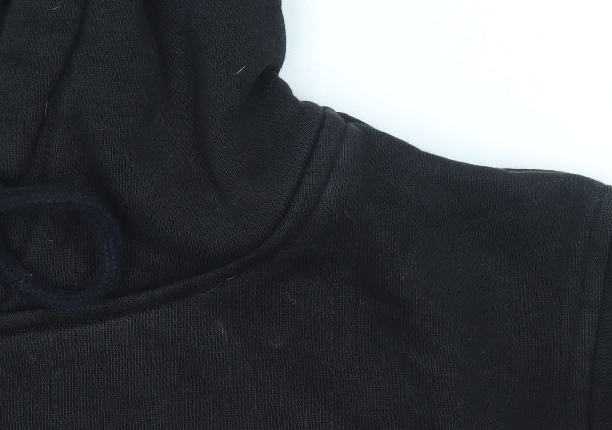 Pink Dolphin Men’s Black Pullover Hoodie S Graphic Logo Fleece