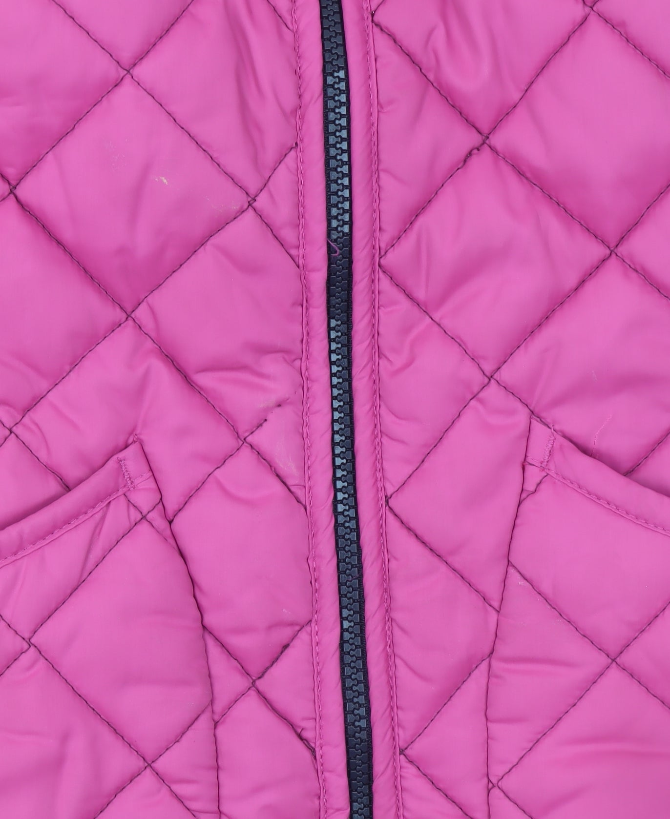 Joules Women's Pink Quilted Waistcoat Size 8 Full Zip Casual Gilet