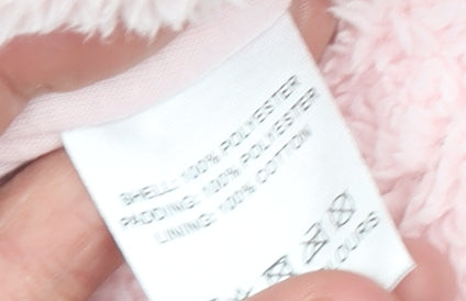 Bebe Bonito Pink Hooded Fleece Bear Coverall 0-3 Months Unisex Baby