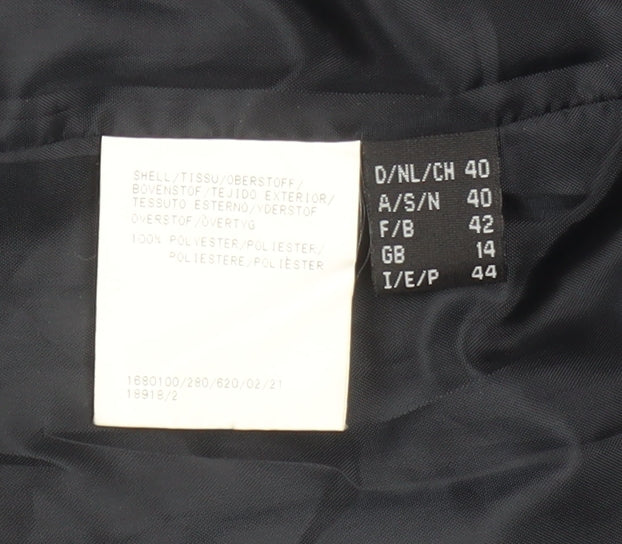Gelco Black Short Sleeve Button-Up Shirt Size 14 Regular Fit