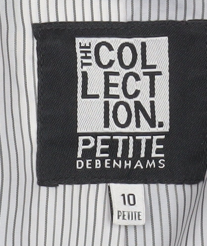 Debenhams The Collection Petite Black Single-Breasted Blazer Size 10