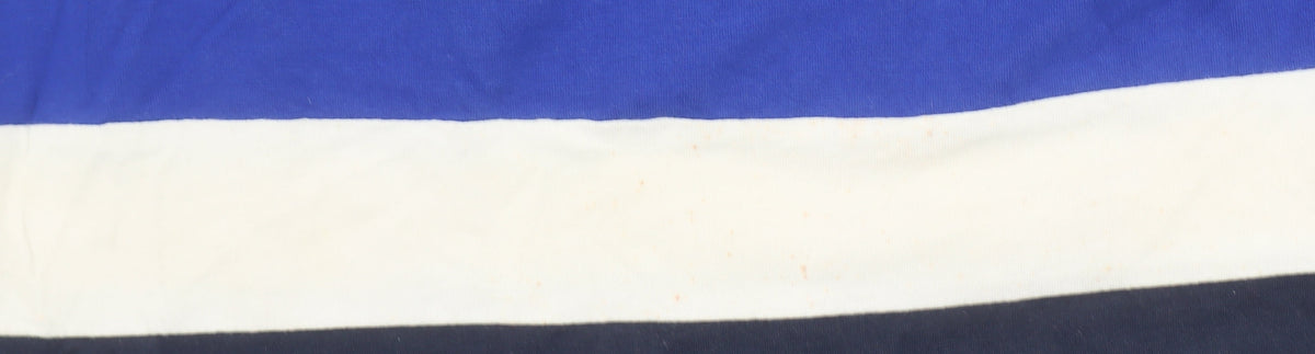 Bee Inspired Men Blue Colourblock Long Sleeve Slim Fit T-Shirt M