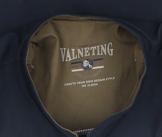 VALNETING Men's Blue XS Full Zip Softshell Casual Jacket