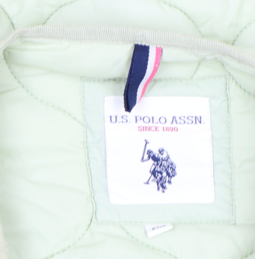 U.S. Polo Assn. Womens Green XS Quilted Lightweight Jacket