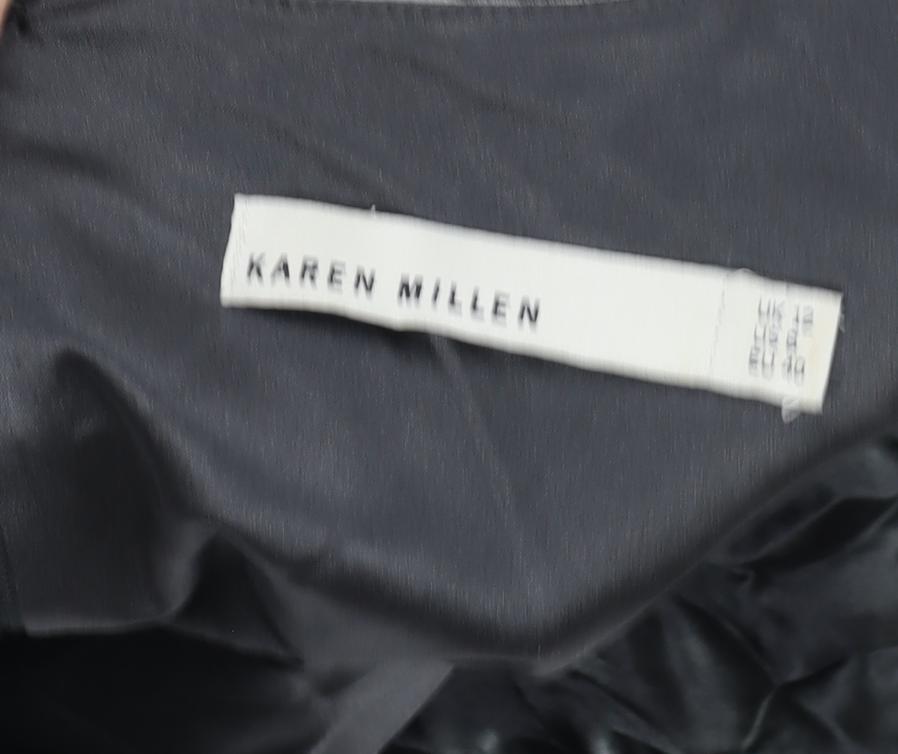 Karen Millen Women's Multicoloured Silk Bodycon Dress Size 10
