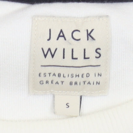 Jack Wills Men’s White Crew Neck Pullover Sweatshirt Size S