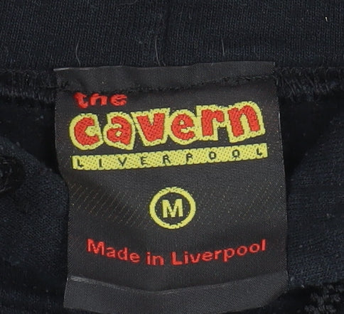 The Cavern Club Men's Black Pullover Hoodie Medium Liverpool Music Graphic