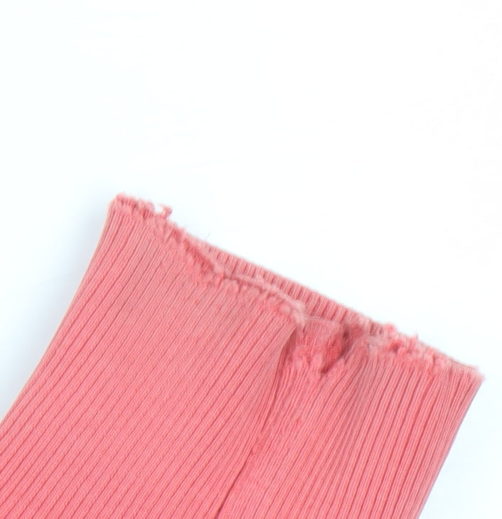 Joules Womens Coral Pink Full Zip Hoodie Size 10 Cotton Blend