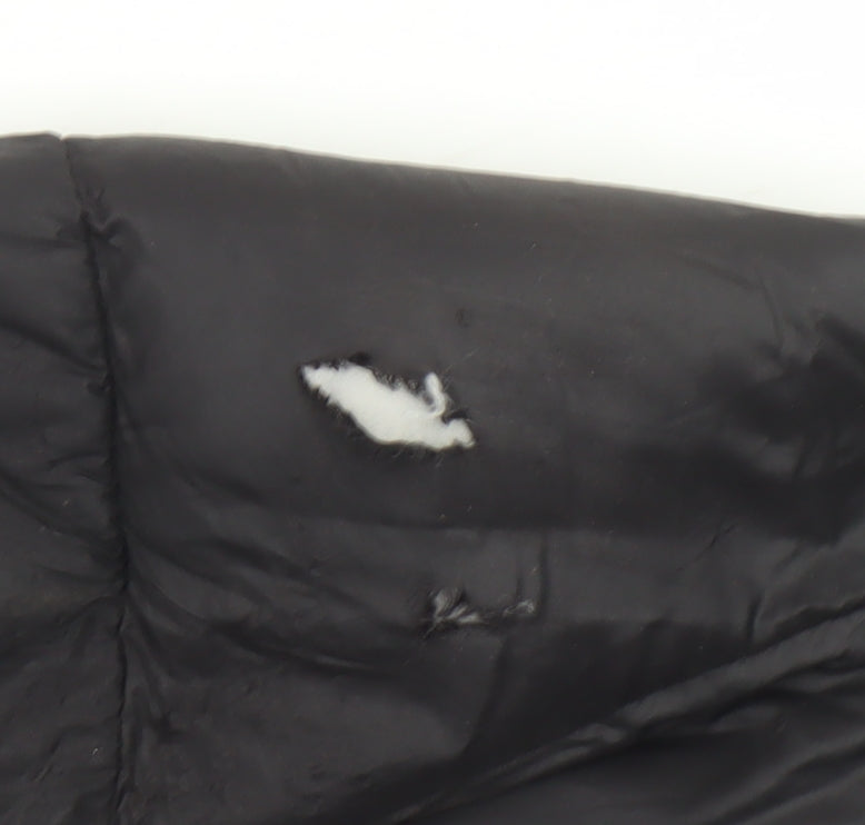 Forest Mens Black Puffer Jacket S Regular Fit Quilted Lightweight